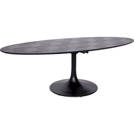 Table à dîner Blax ovale 250x120 - Noir intense (1/3)