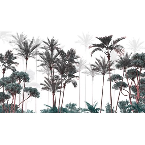 Papier peint panoramique - Forêt Tropicale - 130 cm x 73 cm (1/2)
