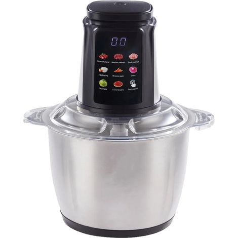 Robot da cucina, capacità 5 litri, design a sei lame, colore argento. (1/2)