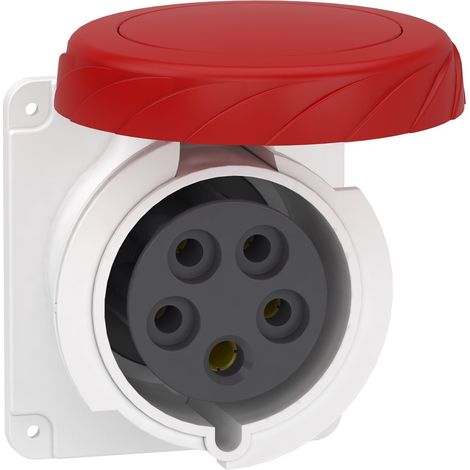 Clavija de panel PK PATRIKA 32 A IP67 380 V 3P+N+T montaje en panel y conexión rápida