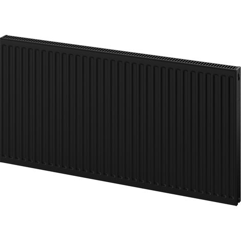Mexen C11 Heizkörper 600 x 1500 mm, seitliche Anschlüsse, 1400 W, schwarz - W411-060-150-70