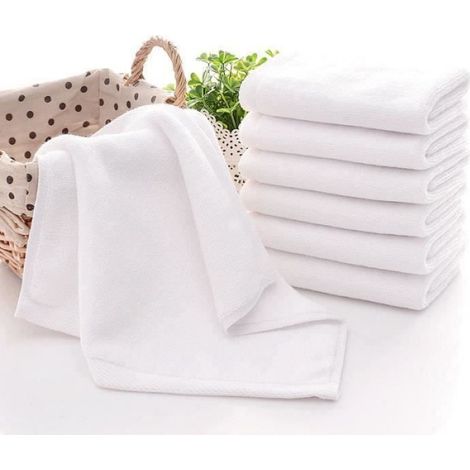 Serviette De Table - Coton - 30x30 cm - Usage Quotidien Et Visage - Lot De 7 (1/4)