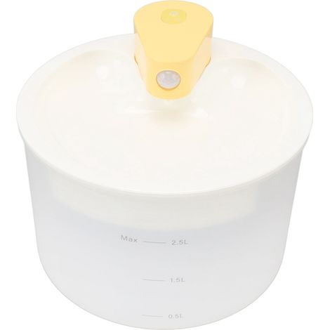 Automatischer, leiser, wiederaufladbarer und abnehmbarer Wasserspender für Katzen und kleine bis mittelgroße Hunde (2,5 Liter). (1/5)