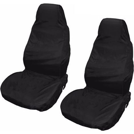 Lot de 2 housses de siège de voiture avant imperméables en tissu Oxford – Protection contre la boue et les taches – Taille universelle 148 x 55 cm (1/5)