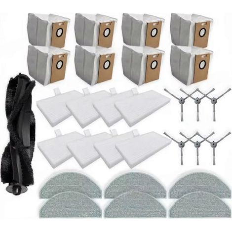 29-teiliges Set für Lydsto R1 Edge / R1D Edge, MiWhole M9 Lite und Roidmi Eve Rook Staubsauger: Bürste, Tuch, Filter und Staubbeutel. (1/5)