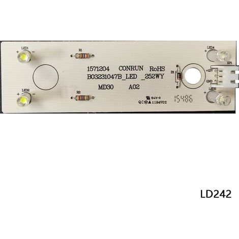 Applicable LED lighting for Ronshen refrigerators, refrigerator compartment B032310032A/BCD-252WKY1DY1520435 (1/4)