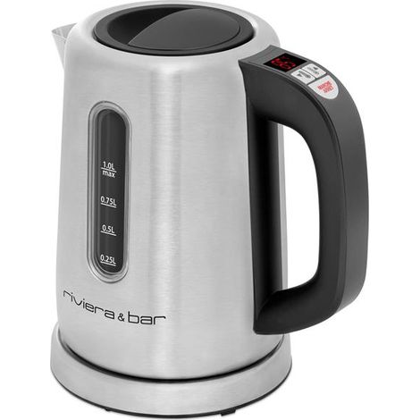bouilloire 1 l inox satiné - sienna - bbt350 - riviera & bar