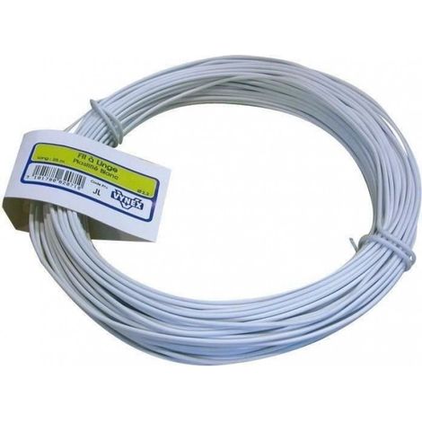 Fil à linge en plastique - D: 2.2 mm - 25 m blanc (1/4)