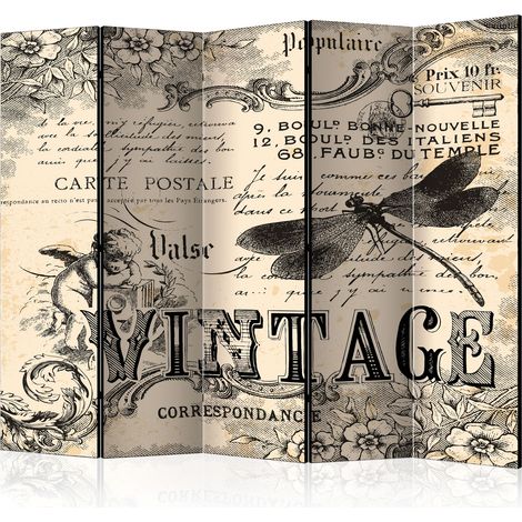 Paravento - Vintage Correspondence II [Room Dividers] - 225x172 (1/4)
