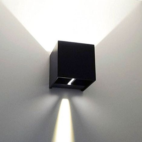 10w 1200 Lmn Aluminium Outdoor Waterproof Led Cube Wall Light (1/5)