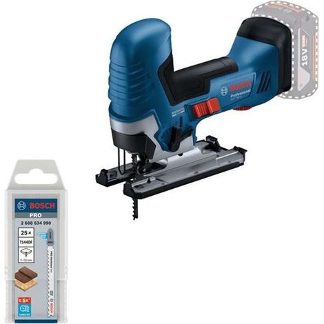 Bosch - scie sauteuse sans fil 18V, GST 18V-125 S, avec accessoires, sans batterie ni chargeur 0615V0003B