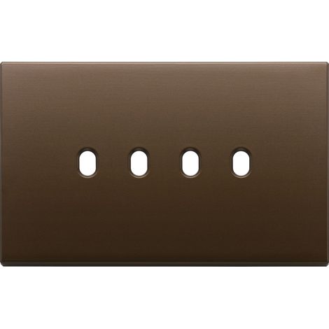 VIMAR - 22674.4.12 Plaque 4Mx4 Bronze foncé brossé vintage
