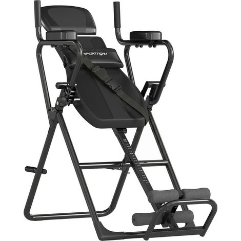 Table d'Inversion Gravitaire SPORTNOW 3 en 1 Banc de Décompression Lombaire Pliable et Réglable en Acier (1/5)