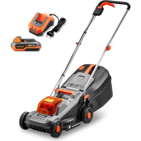 [NEUWERTIG] FUXTEC 20V Akku-Rasenmäher inkl. Akku+Ladegerät, 30 L Grasfangkorb, Schnittbreite 30 cm, geräuscharm/leicht FX-E1RM20ECO-SET