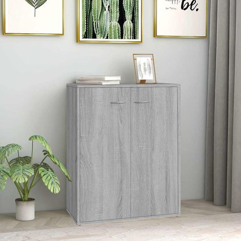 Sideboard Grey Sonoma 60x30x75 cm Engineered Wood vidaXL