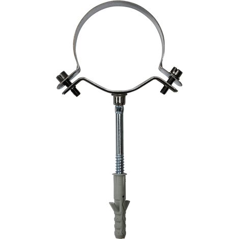 Collier de mur simple paroi inox - Ø 80