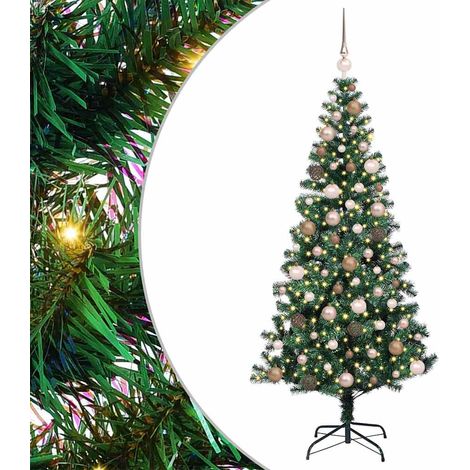 Albero di Natale artificiale con luci integrate Verde 180 cm vidaXL (1/5)