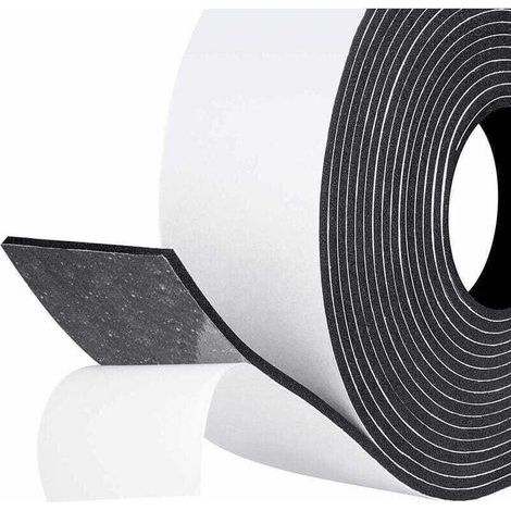 Joint adhésif d'isolation phonique 50mm x 3mm x 5m – Caoutchouc mousse anti-froid – Protection contre les courants d'air et nuisances sonores (1/4)