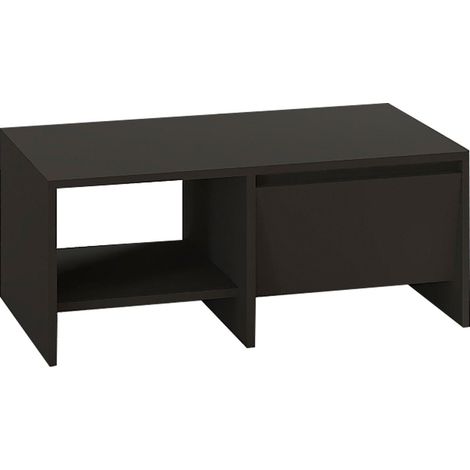 Couchtisch aus Holz "Laris" - 90 x 45 x 35 cm - Anthrazitgrau