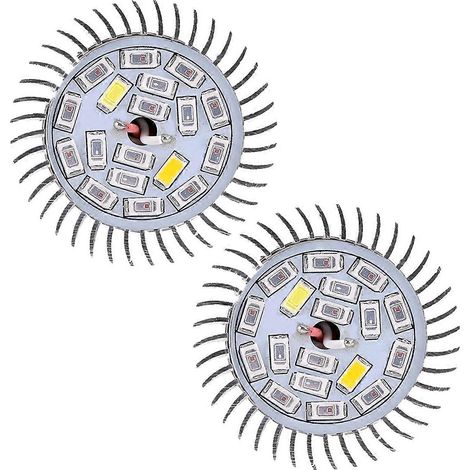 Lot de 2 lampes de croissance LED E14 à spectre complet, 85-265 V, 18 W (1/5)