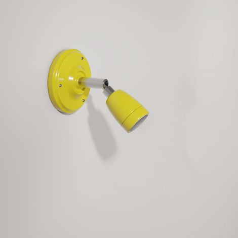 Fermaluce 90° Color, il punto luce orientabile in porcellana da parete o soffitto (1/5)