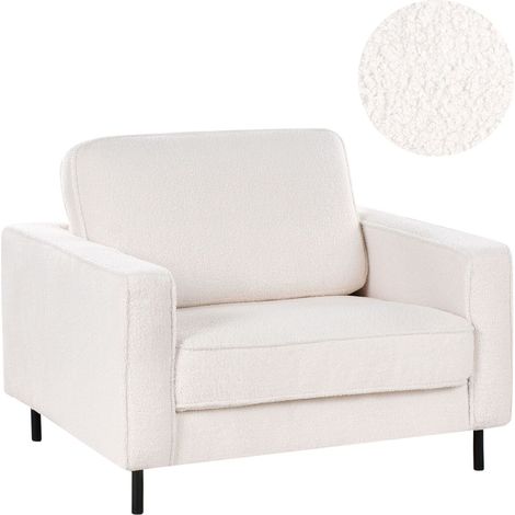 Armchair SAVALEN Boucle White (1/5)