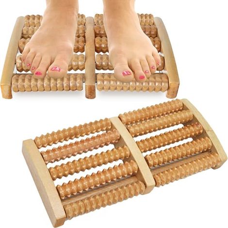 Filiyano-Rouleau de massage des pieds en boisQQ (1/3)