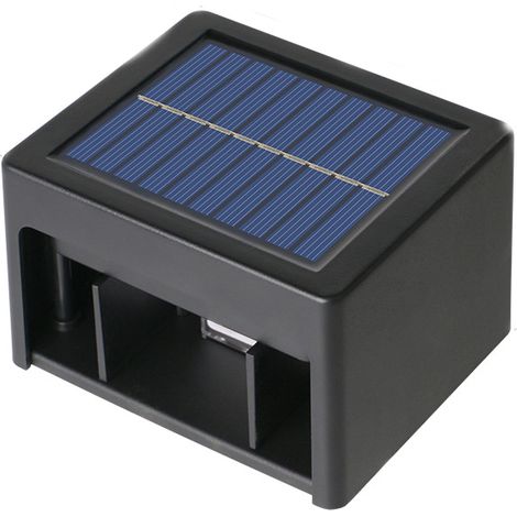 2er-Pack Solar-Wandleuchten, LED-Solarlicht für den Garten im Freien, LED-Außenwandleuchte IP65 wasserdichtes Solar-Türlicht (1/5)