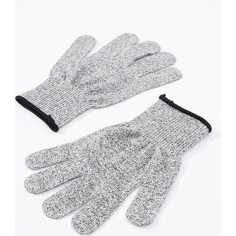 Paire de gants anti-coupure, taille L - Gants de cuisine avec protection, - Meilleure protection contre les coupures quotidiennes Couteau Cuisine, Jardinage, Bricolage Triple Pack (1/5)