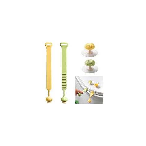 4 Pièces Poignée Siège de Toilette Poignée Couvercle Toilette Silicone pour Eviter Tout Contac Rehausseurs Poignées pour Abattant de Toilettes pour Voyage,Maison,Hôtel (Accessoires toilette) (1/4)