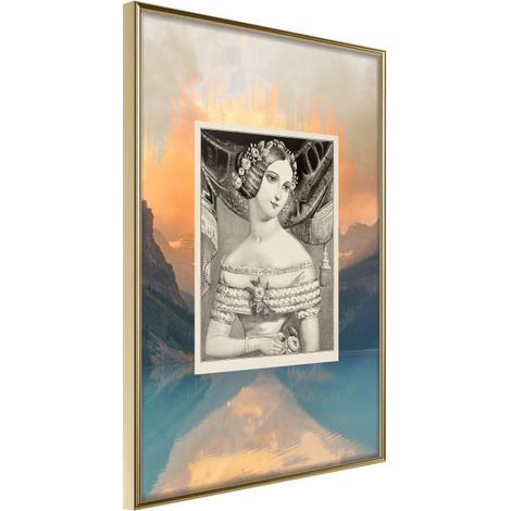 Affiche Murale Encadrée "Beauty from Centuries Ago" 40 x 60 cm Or (1/2)