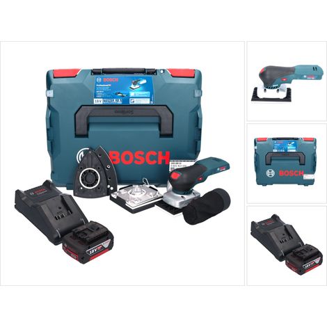 Bosch GSS 18V-13 levigatrice orbitale a batteria 18 V + 1x batteria ricaricabile 5,0 Ah + caricabatterie + L-BOXX