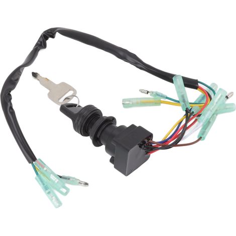 Ensemble clé de contacteur d'allumage de remplacement pour moteur hors-bord PARSUN 703‑82510‑43 (1/5)