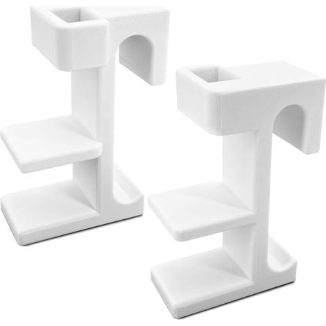 Adaptateurs Babyset pour Stokke Tripp Trapp - Lot de 2 Adaptateurs Compatible avec Stokke Tripp Trapp Chaises Hautes Ancien Modèle avant 2003 avec Traverse 68mm pour une utilisation avec tray et table