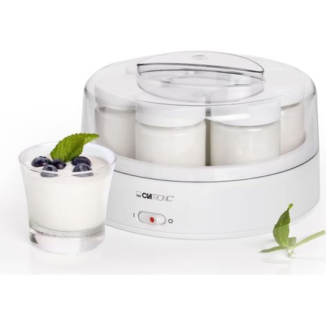 Yogourtière pour une préparation rapide & facile Machine à yaourt pour yaourt, fromage blanc & fromage frais Yogourtière avec 7 pots de 160 ml avec couvercle JM 3344 (1/5)