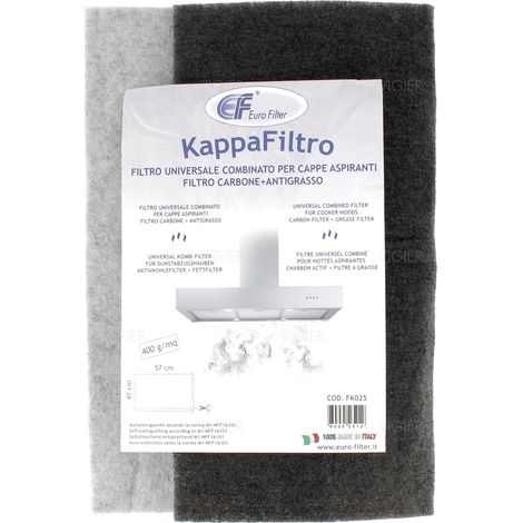 Filtre a graisse et charbon actif universel hotte 47x57cm FK025 Eurofilter (1/5)