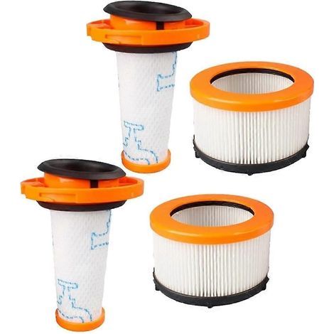 Lot de 4 filtres pour aspirateur Rowenta X-FORCE FLEX 9.60 RH20xx ZR009010 ZR009012 - Pièces détachées et accessoires de nettoyage performants (1/5)