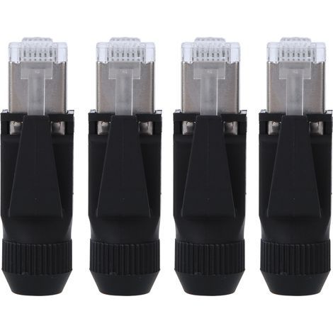 Adaptateur de câble réseau RJ45, connecteur étanche pour fournitures électriques, 4 pièces (1/5)