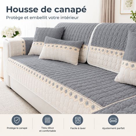 Housse Coussin Canapé Velours Côtelé QCDY-Soleil Chaleureux Gris foncé 70120cm spécial petite taille chaise pour enfant repose-pieds 35 × 35 × 4 cm 510 g – Livraison gratuite