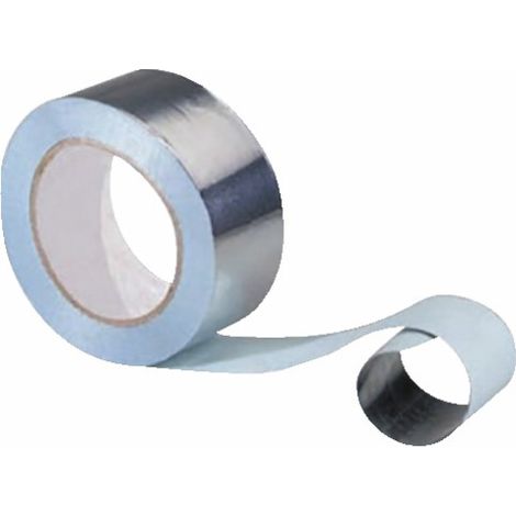 Cinta adhesiva de aluminio plata L25 mm