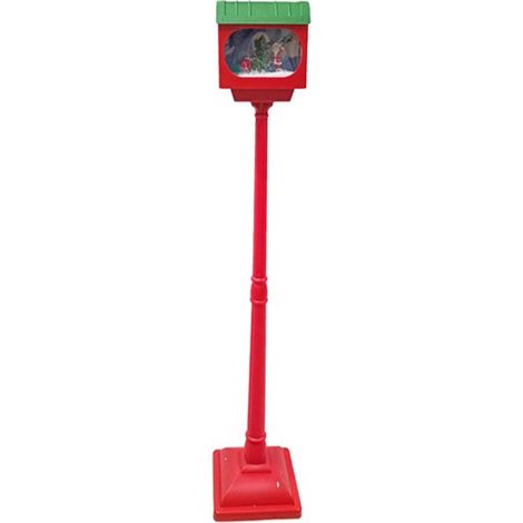 Cassetta Postale Babbo Natale con Luci Musica e movimento della Neve alta 148 cm Animata Decorazione Natalizia COSEDACASA