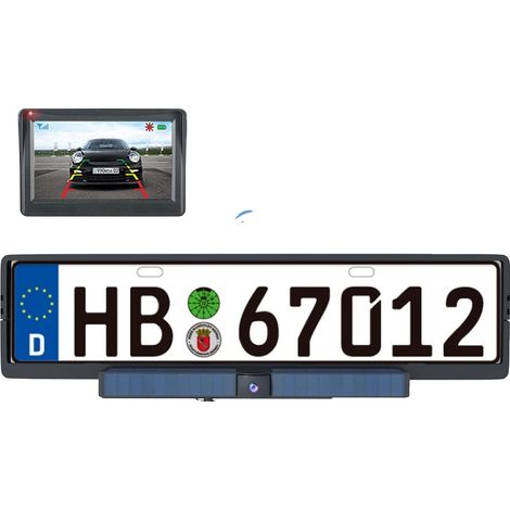 Telecamera solare wireless per auto, visione notturna, montaggio magnetico, wireless (1/2)