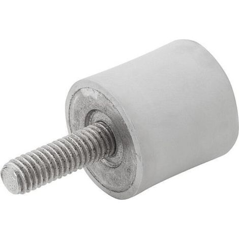 KIPP Gummipuffer Typ B M08 M08x23 Ø40 H20 Edelstahl (1/3)