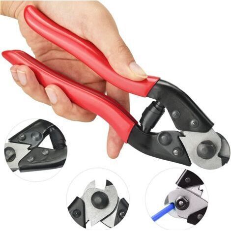 Coupe-Câble Vélo 190mm en Acier au Chrome Vanadium Pince Coupe-câble de Vélo Outils de Coupe de Câble de Vélo pour Coupe-Câble de Vélo 1mm - 7mm