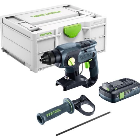 Marteau combiné sans fil Festool KHC-S 18-Basic 18 V 1,7 J SDS plus + 1 batterie 4,0 Ah + Systainer - sans chargeur (1/5)