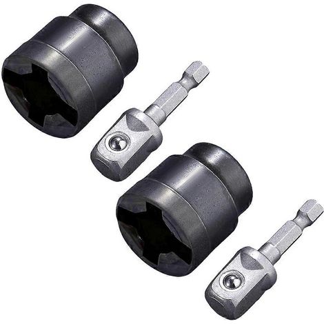 Robuster Scherenwagenheber-Steckschlüsseladapter für die Kfz-Wartung, rostbeständig und langlebig, 2er-Pack (1/5)