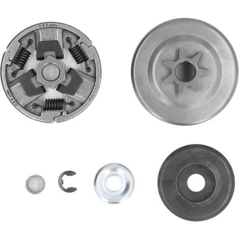 Embrayage de tronçonneuse, plateau à sept dents, kit, compatible avec scie Stihl MS261 (1/5)
