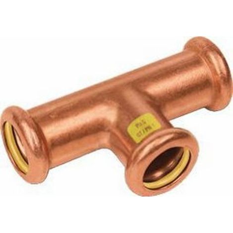 SANHA Gas-Pressfit., T-Stück Cu 22mm Kupfer, Nr.10130 - 83068123 von Buderus