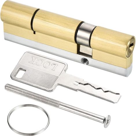 Serratura a doppio cilindro europea da 32,5/67,5 (100 mm totali), serratura a cilindro con 8 chiavi per porte in legno e porte in alluminio (1/5)
