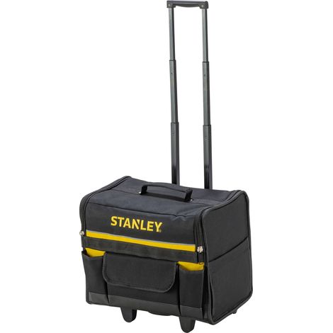 Stanley – Sac à outils à roulettes – Softbag – Structure rigide – 46 x 33 x 45 cm – Poche pour documents – Roues robustes pour déplacement facile